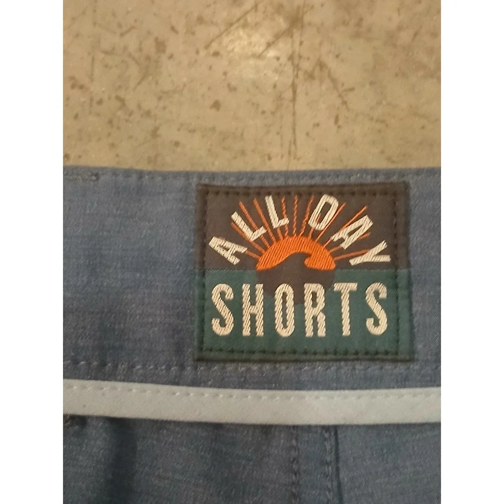 Faherty Men's All Day Stretch Chino Shorts Size 35 Blue - Picture 2 of 4